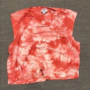 JoyLab Red and White Sleeveless Muscle Tee
